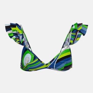 Emilio Pucci Multicolor Striped Bikini Top (New)